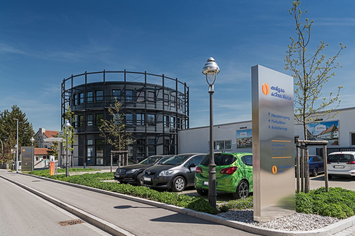 Erdgas Schwaben, Verwaltung mit Wohnanlagen, Schulungs- und Meetingräumen