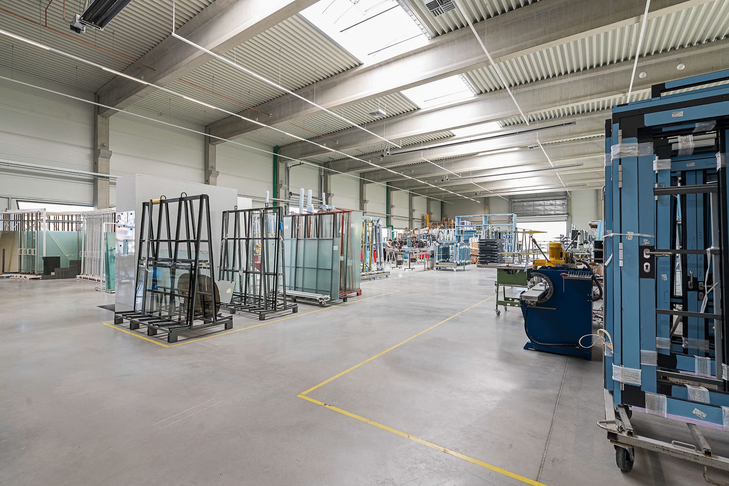 glas seele, Fertigungshalle Innenbereich