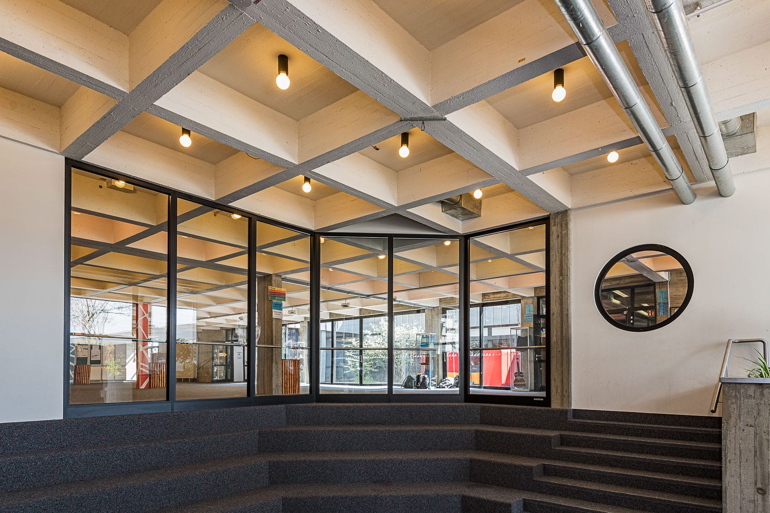 Gymnasium Friedberg, neuste Brandschutzvorrichtungen