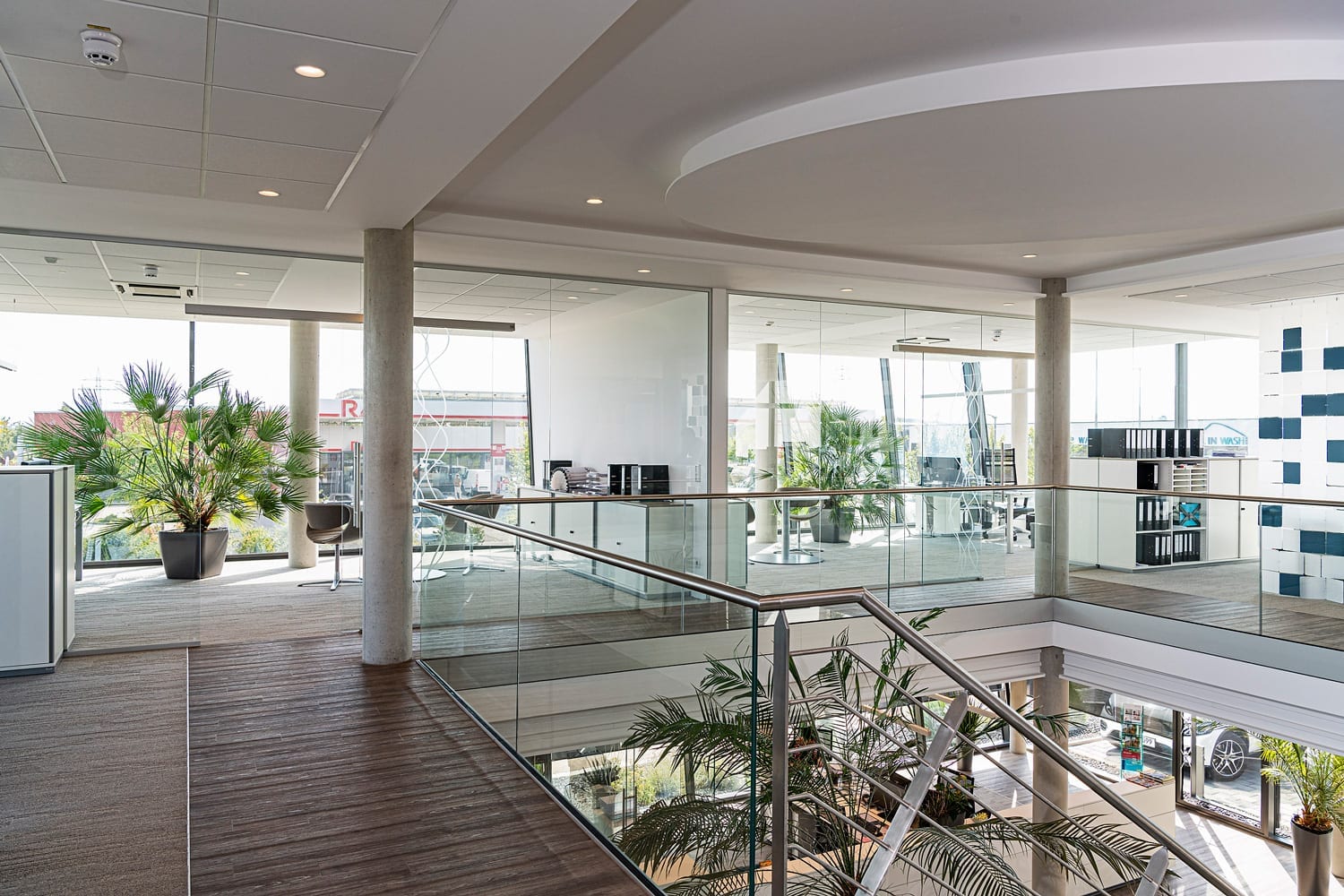 glas seele, verglaste Innenräume des Technischen Büros