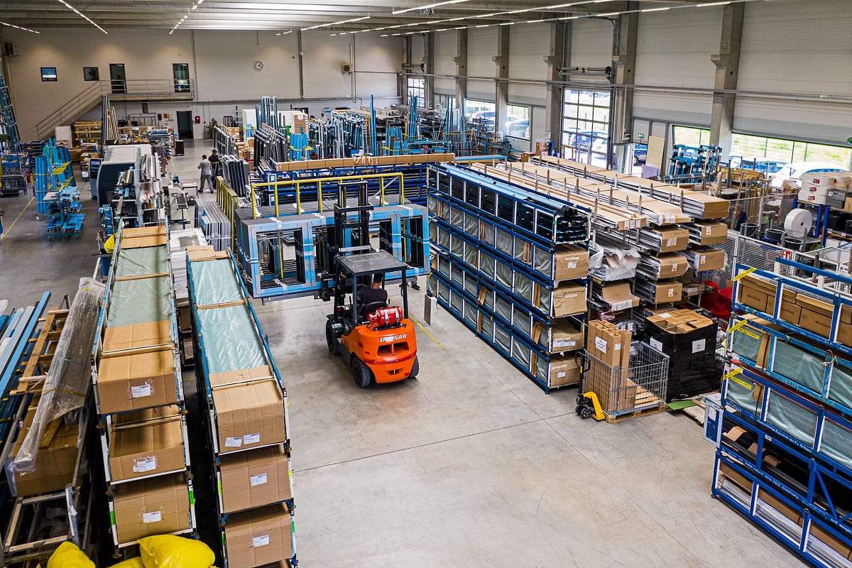 glas seele, Fertigungshalle