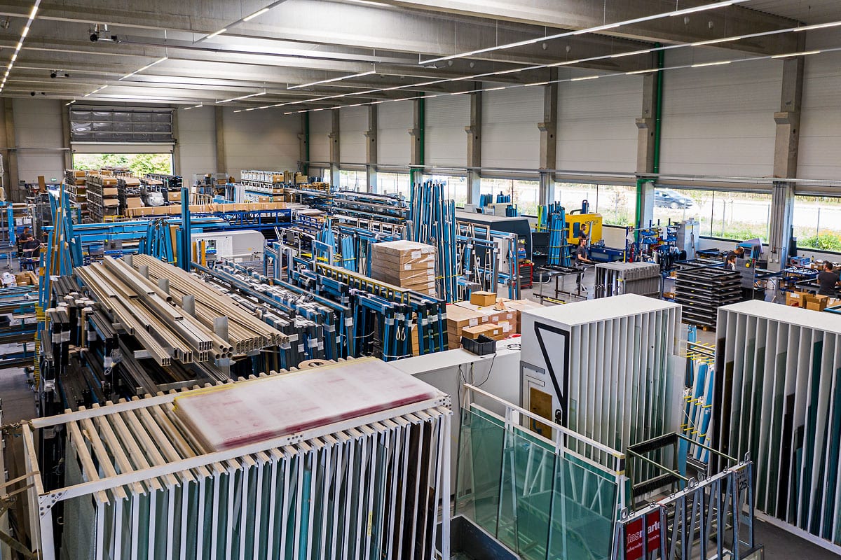 glas seele, Fertigungshalle