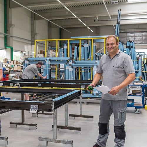 glas seele, Mitarbeiter in der Fertigung